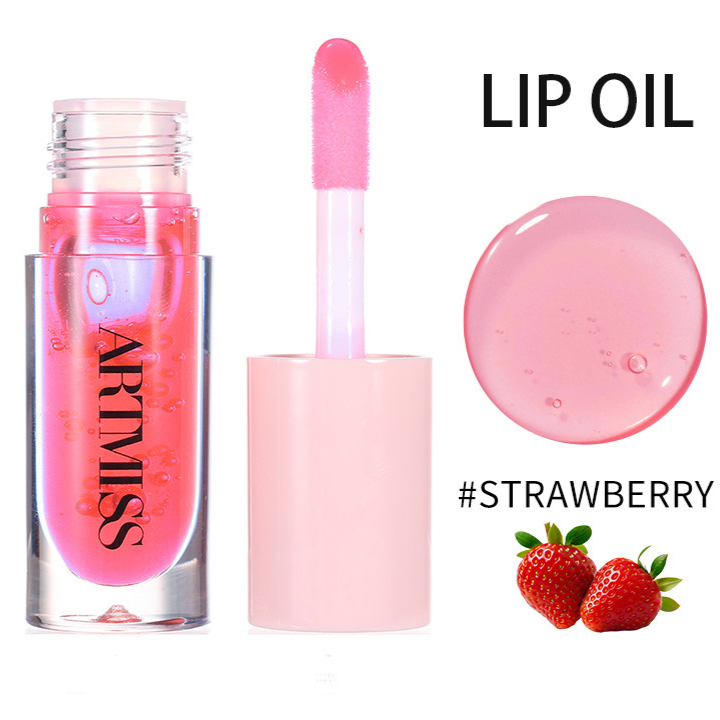 Fruity Scented Moisturizing Lip Oil High Shine Non-Sticky Long Lasting Plumping Lip Gloss