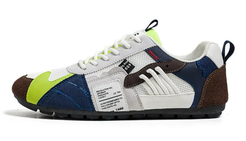 Men Casual Low Top Lace Up Round Toe Breathable Sailboat Shoes teemdrop
