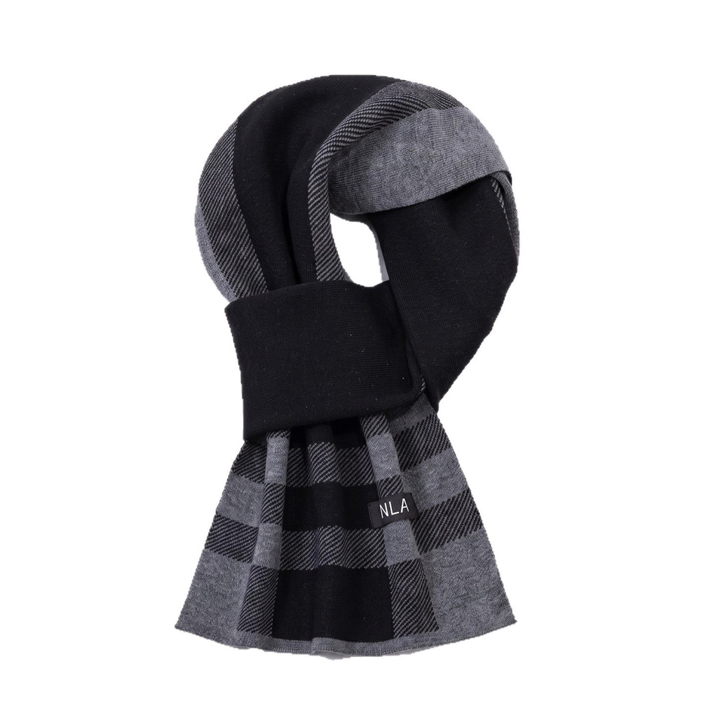 Men's Wool Scarf Men's Winter Warm Knitted Scarf teemdrop
