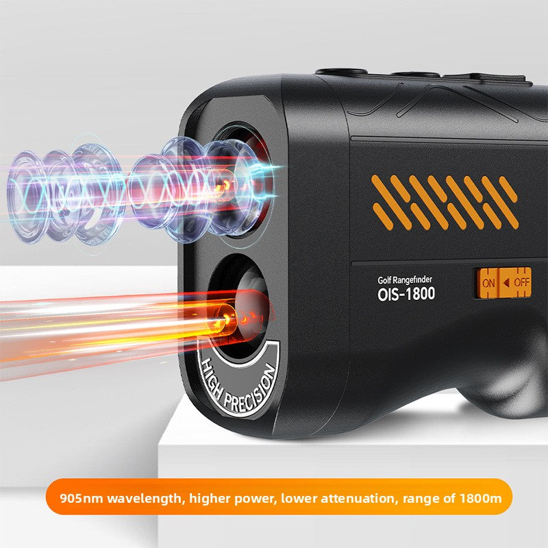 Rechargeable Laser Rangefinder with OIS Anti-Shake and Slope Function for Outdoor Sports