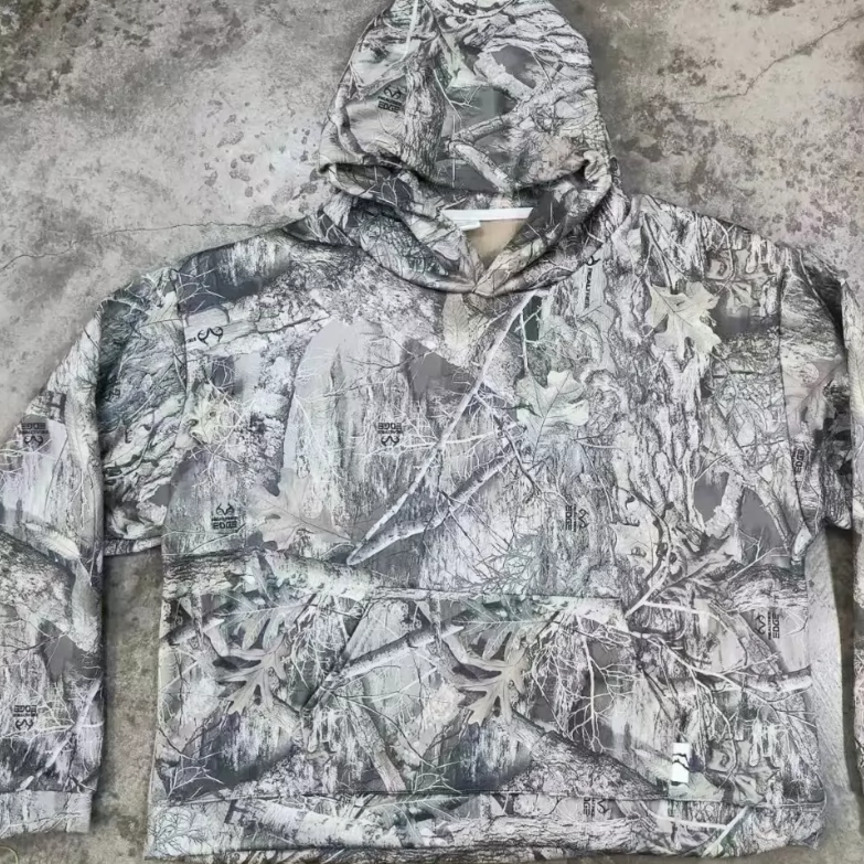 Y2K Harajuku Style Letter Print Camouflage Hooded Sweatshirt