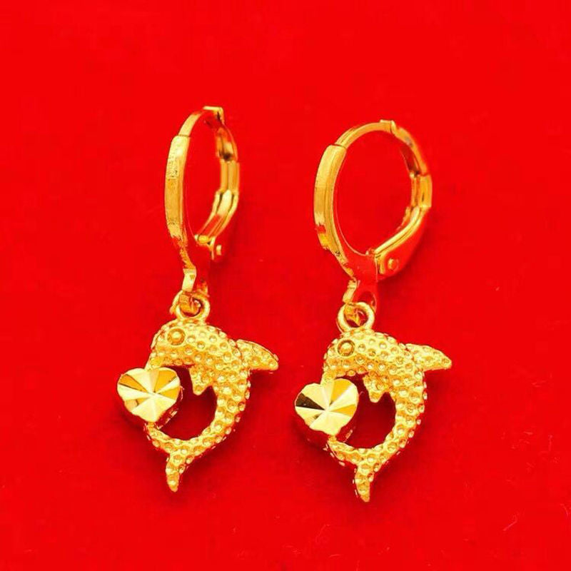 Women's Gold-Plated Alloy Earrings