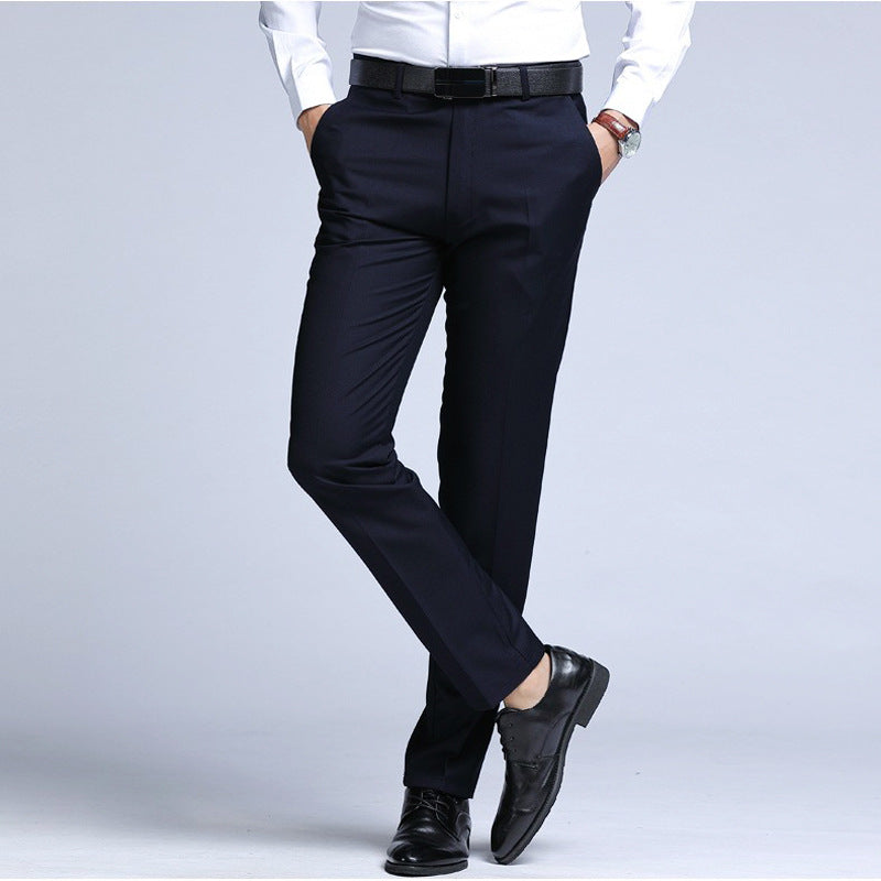 Men's business straight-leg suit trousers for spring and autumn
