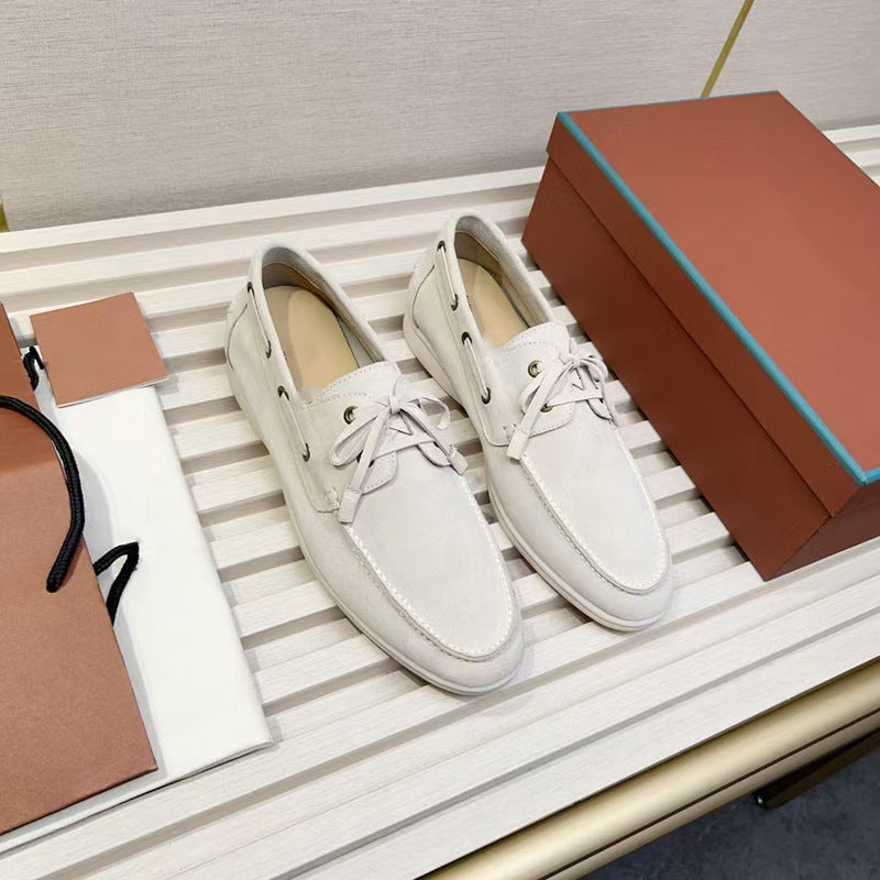 Casual Leather Shoes Simple All-match Fashion Men's Leather Loafers teemdrop