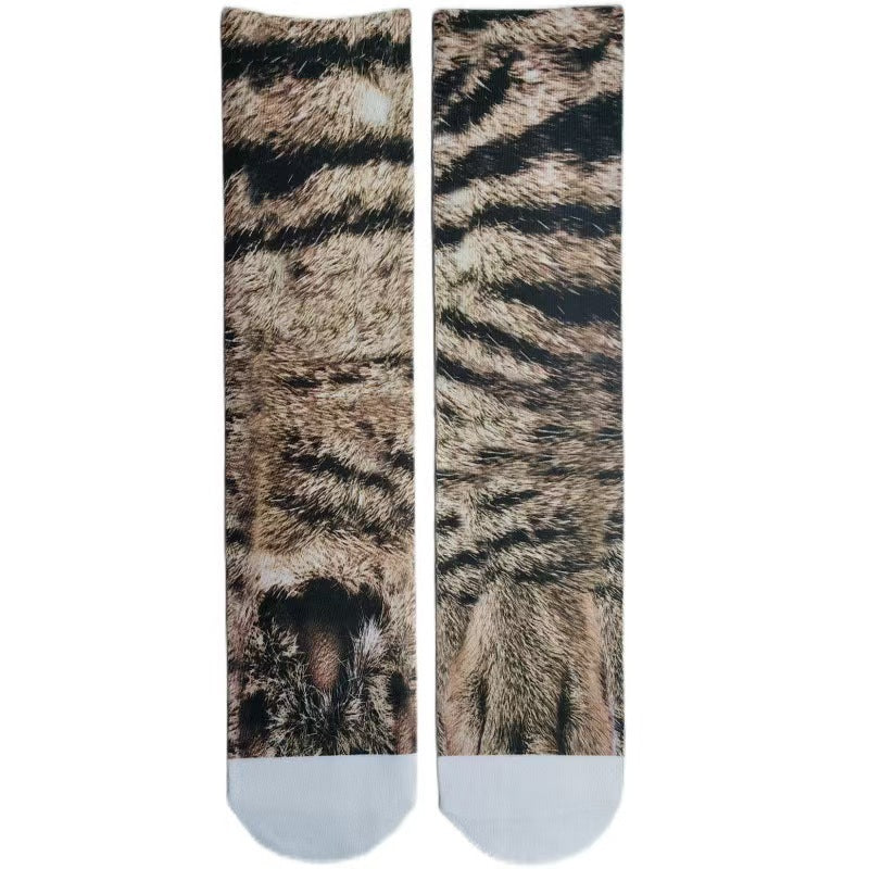 Animal Paw Print Novelty Socks