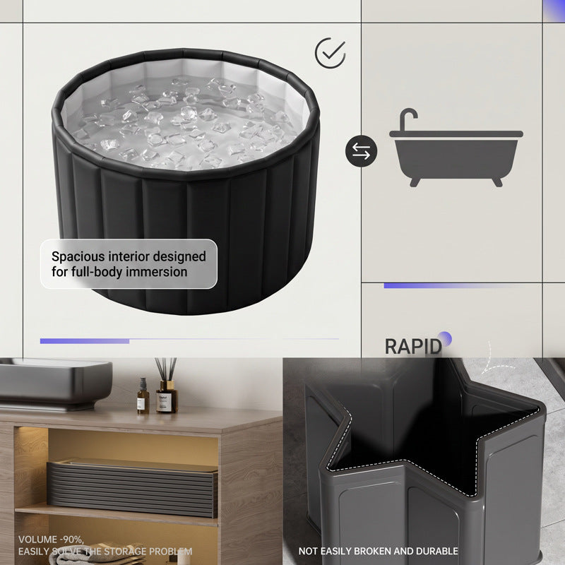 Foldable Ice Bath Tub for Home Fitness Recovery