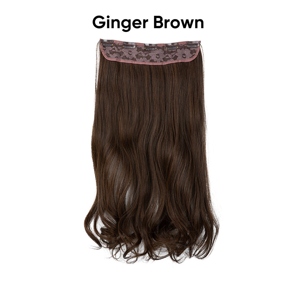 One-Piece Five-Clip Long Curly Synthetic Hairpiece Extension