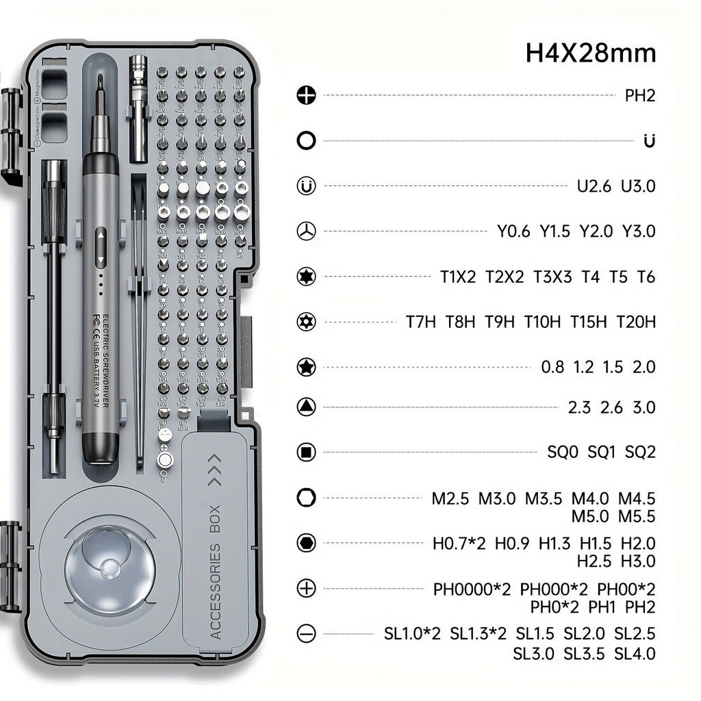 88-in-1 Rechargeable Electric Precision Screwdriver Set