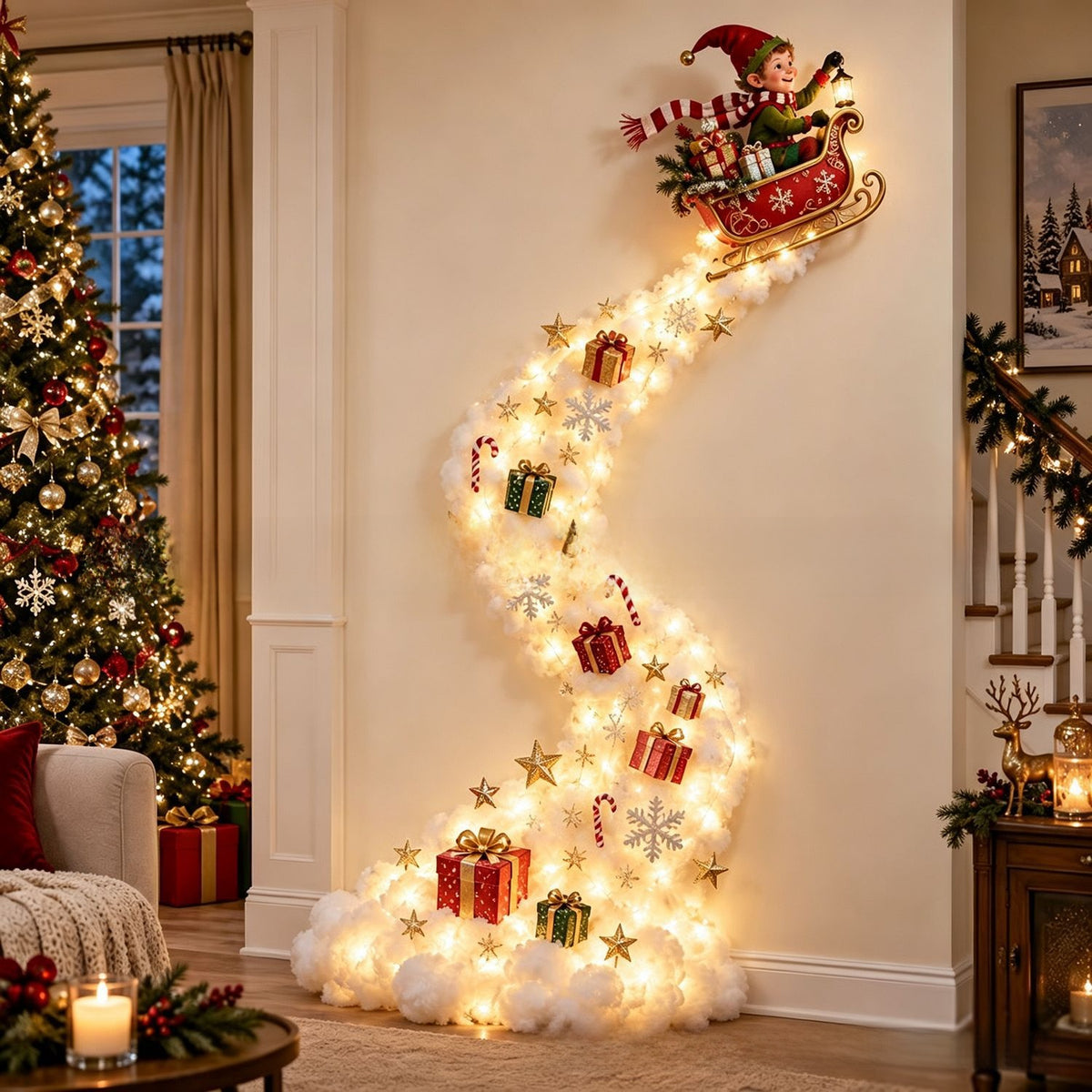 Christmas Magic Trail Wall Light
