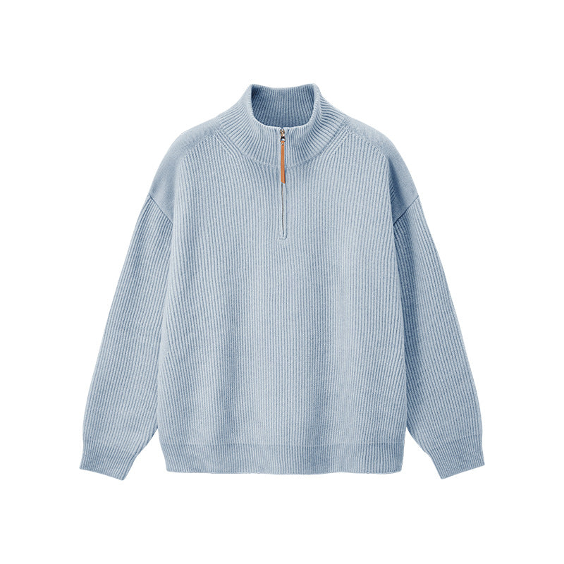 Half-zip turtleneck sweater teemdrop