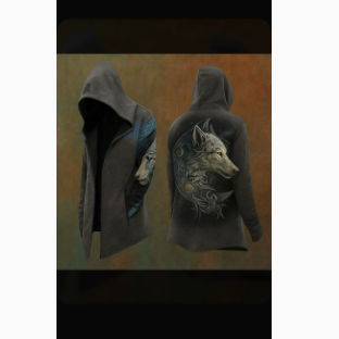 Men's 3D Printed Loose Fit Stand Collar Cardigan Sweater teemdrop