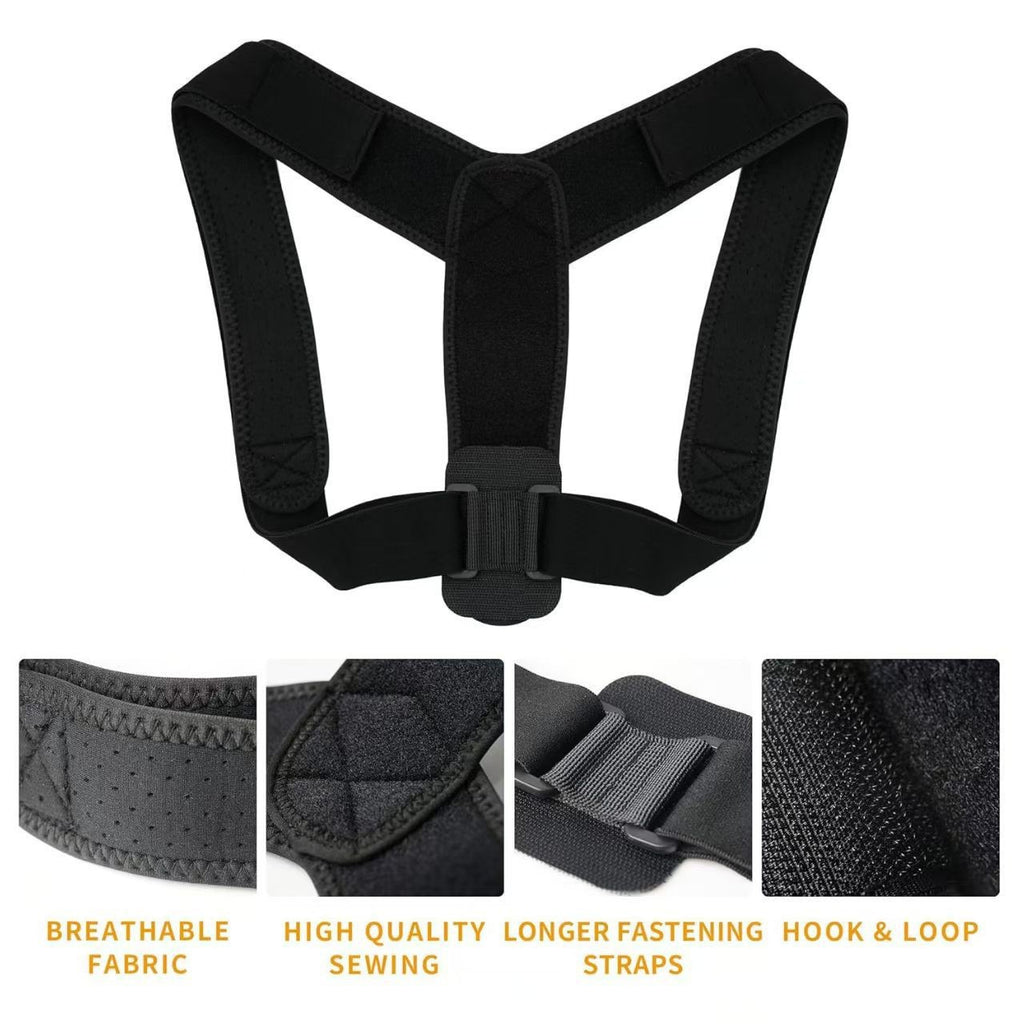 Universal men's and women's adjustable back posture correction belt teemdrop