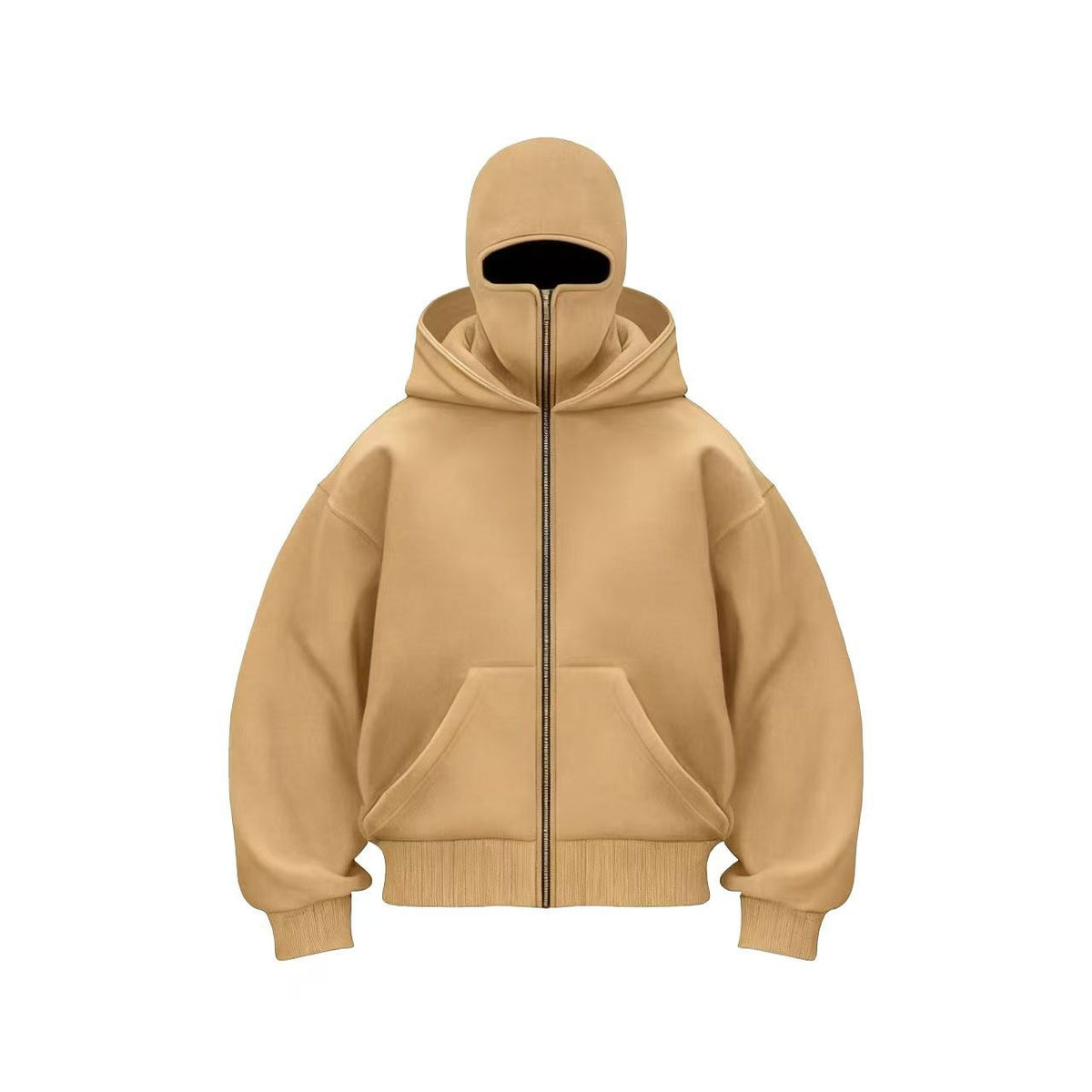 Men's Double Hood Fleece Lined Pullover Sweatshirt Loose Fit Long Sleeve