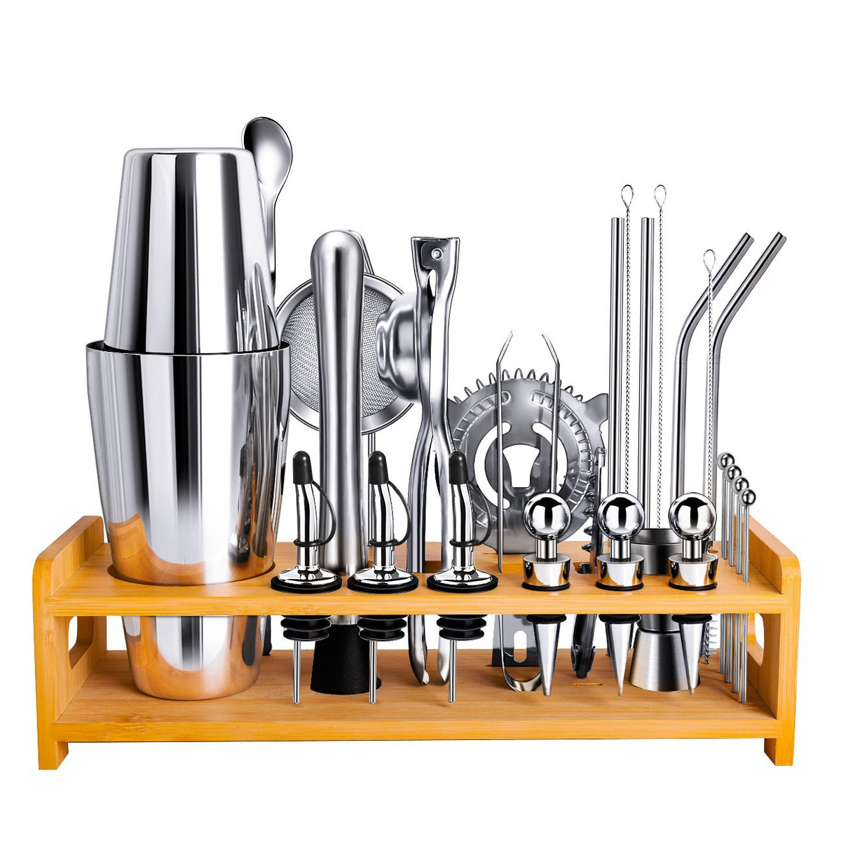 Shaker set with stand