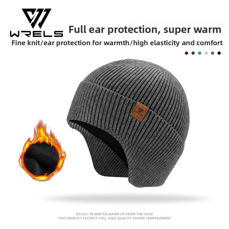 Womens Mens Fleece Lined Windproof Knitted Hat teemdrop