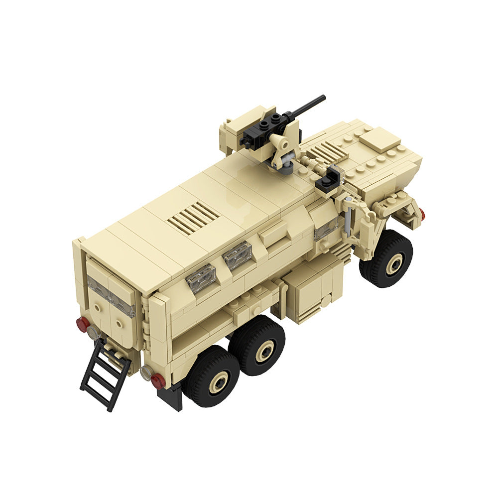 Caiman Anti-Mine Ambush Protection Vehicle Building Block Set Military Display Model teemdrop