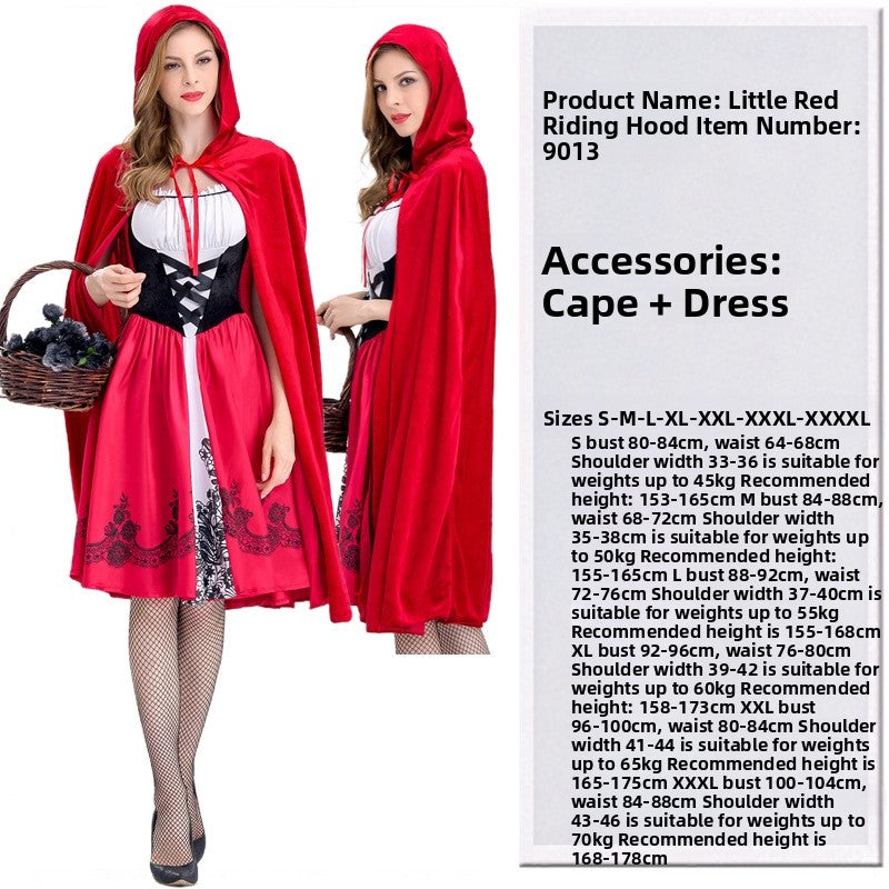 Halloween cosplay Little Red Riding Hood Cape