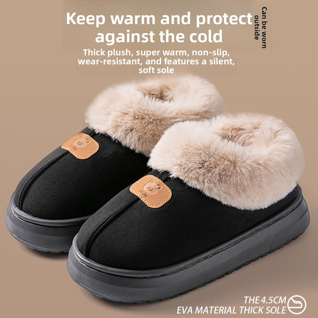 Cloud-like cotton slippers teemdrop