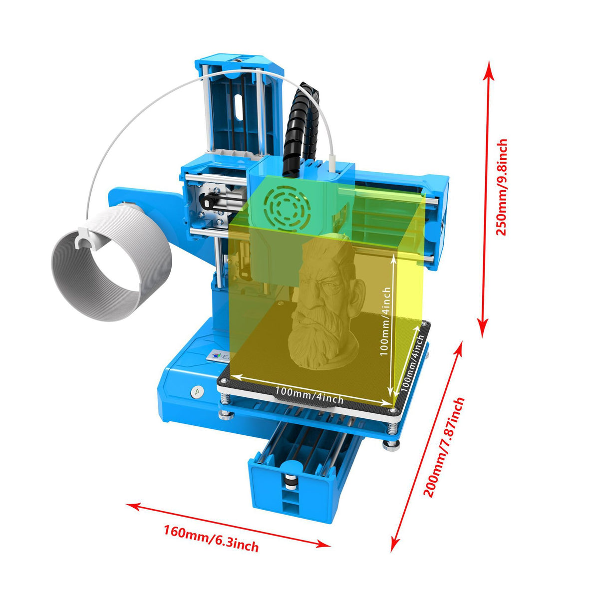 K9 Mini 3D Printer Desktop FDM Printer teemdrop