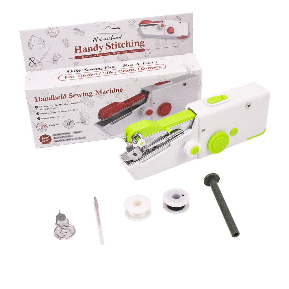 D&D Handheld Electric Household Sewing Machine USB Plug-In Sewing Machine Small Portable Mini Sewing Machine teemdrop
