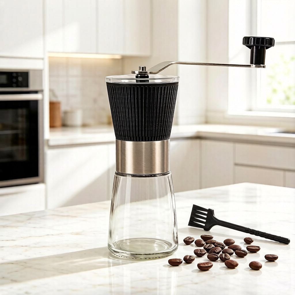 Manual Coffee Grinder Adjustable Hand Crank Mill
