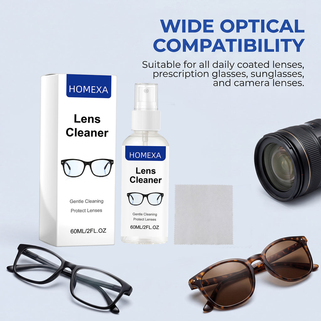 Lens Cleaning Spray Kit with Glasses Cloth