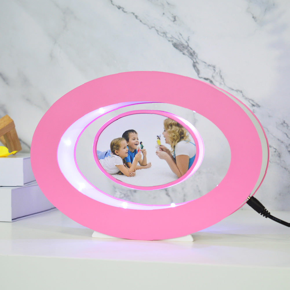 Magnetic Levitating LED Photo Frame Creative Floating Display Home Decor Gift teemdrop