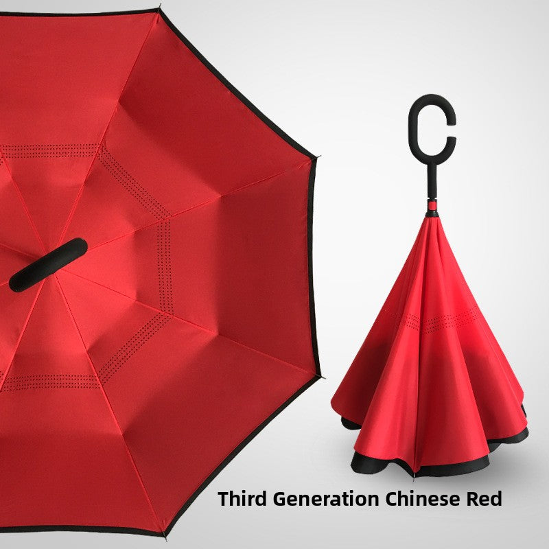 Reverse double-layer umbrella