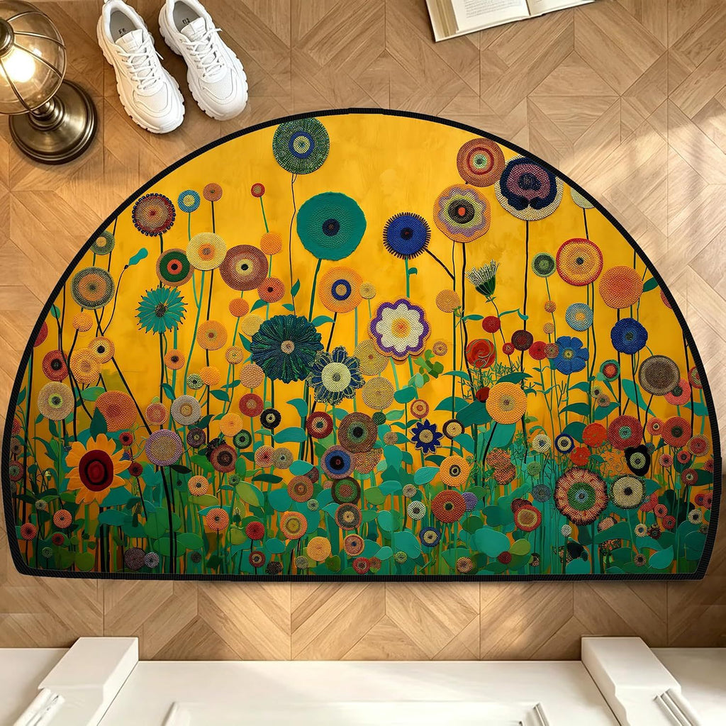3D Vision Semi-Circular Floor Mat