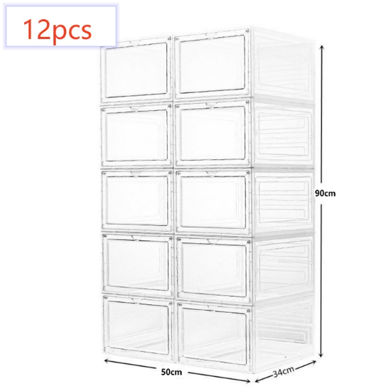 Transparent Stackable Shoe Storage Box