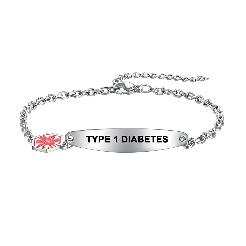Stainless Steel Medical Identification Bracelet