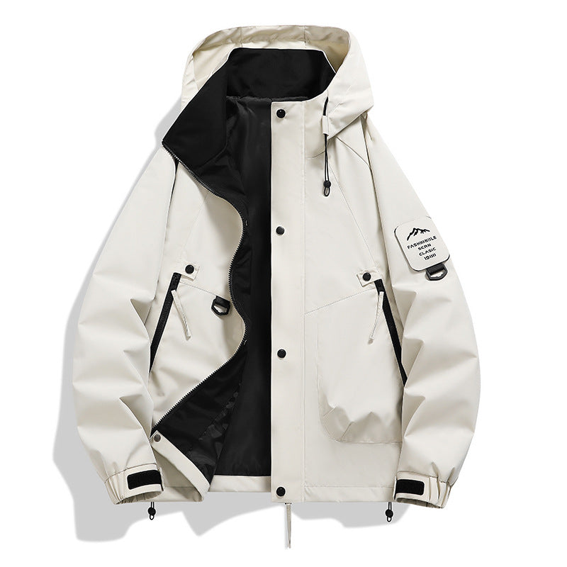 Mens Hooded Windproof Jacket