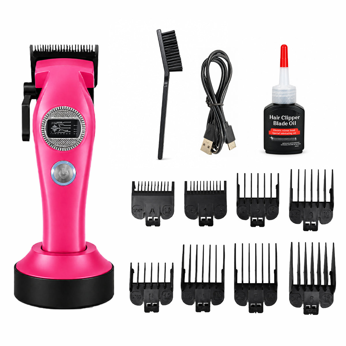 High-Speed Brushless Cordless Hair Clipper with DLC Ceramic Blade and Long Battery Life teemdrop