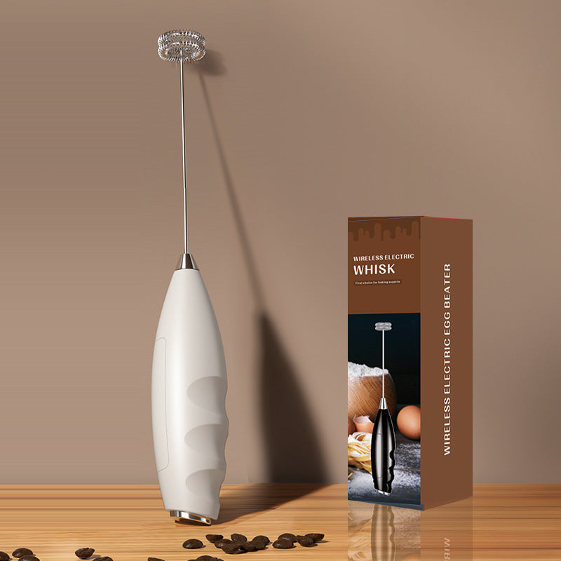 Handheld Electric Milk Frother Rechargeable Foam Maker teemdrop