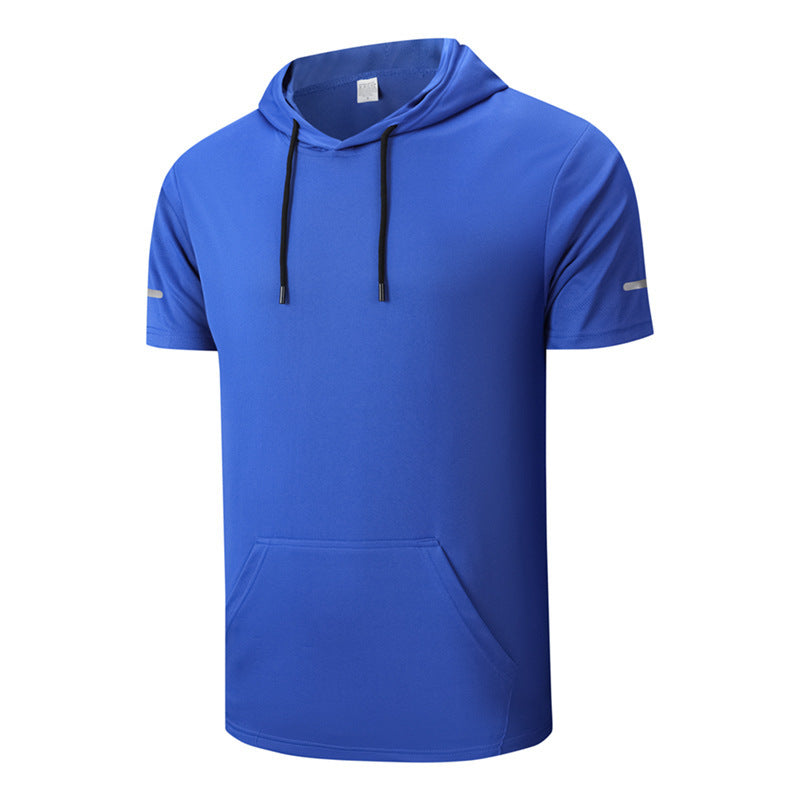 Mens Quick Dry Hooded Ice Silk Tank Top