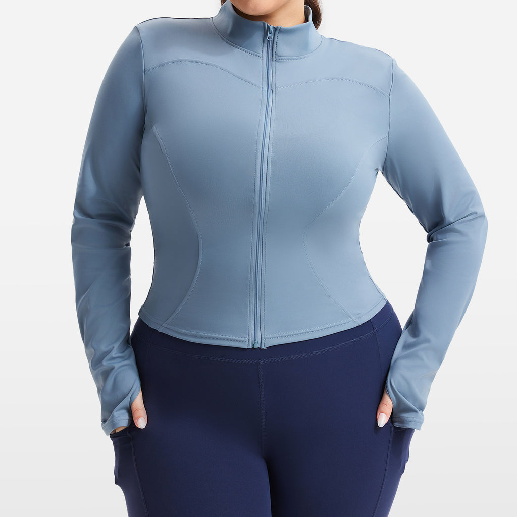 Womens High Elastic Sports Jacket