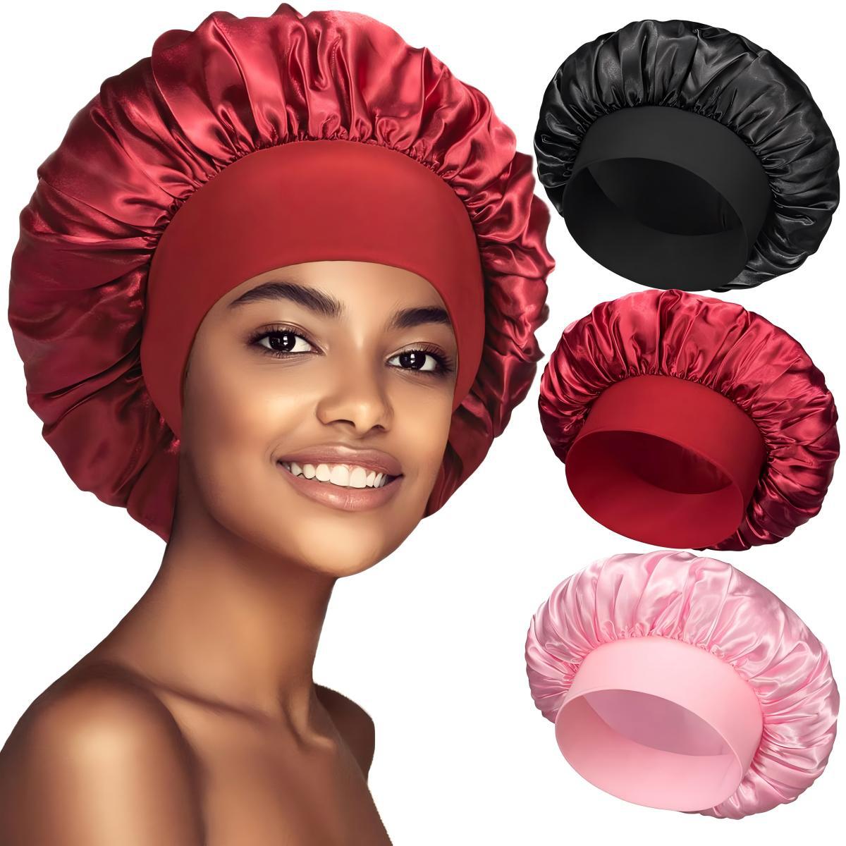 Lace-lined wide-brimmed elasticated hat
