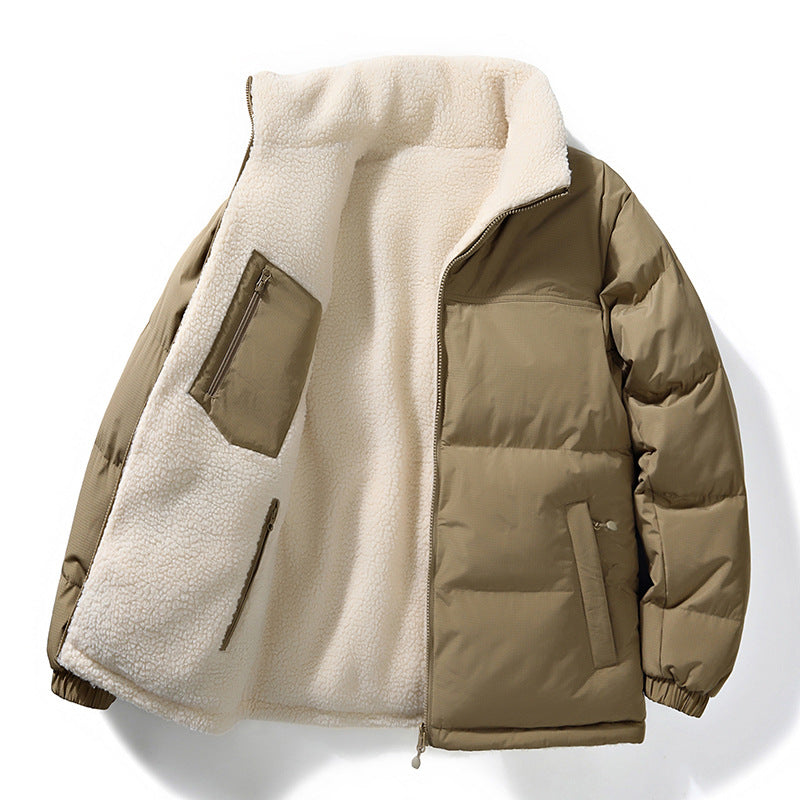 Reversible Stand Collar Winter Coat