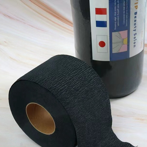 Hair band with neck paper for neck protection