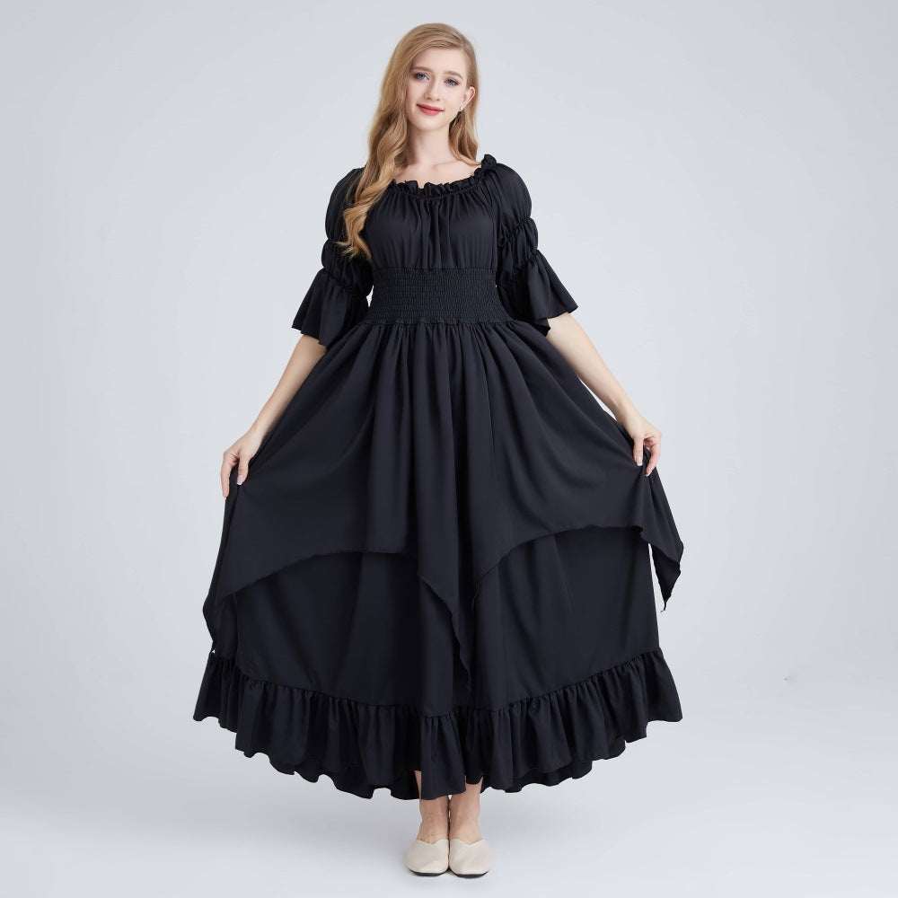 Retro women's dress teemdrop