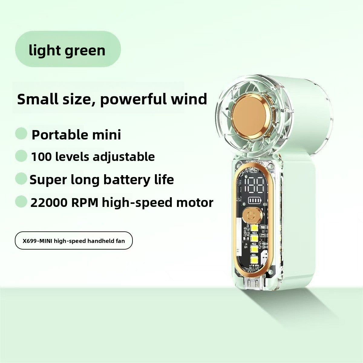 Mini Rechargeable Foldable Desktop Fan