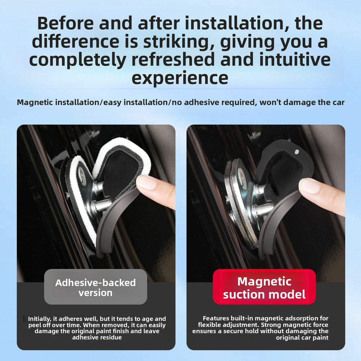 Magnetic Silicone Car Door Lock Protection Cover