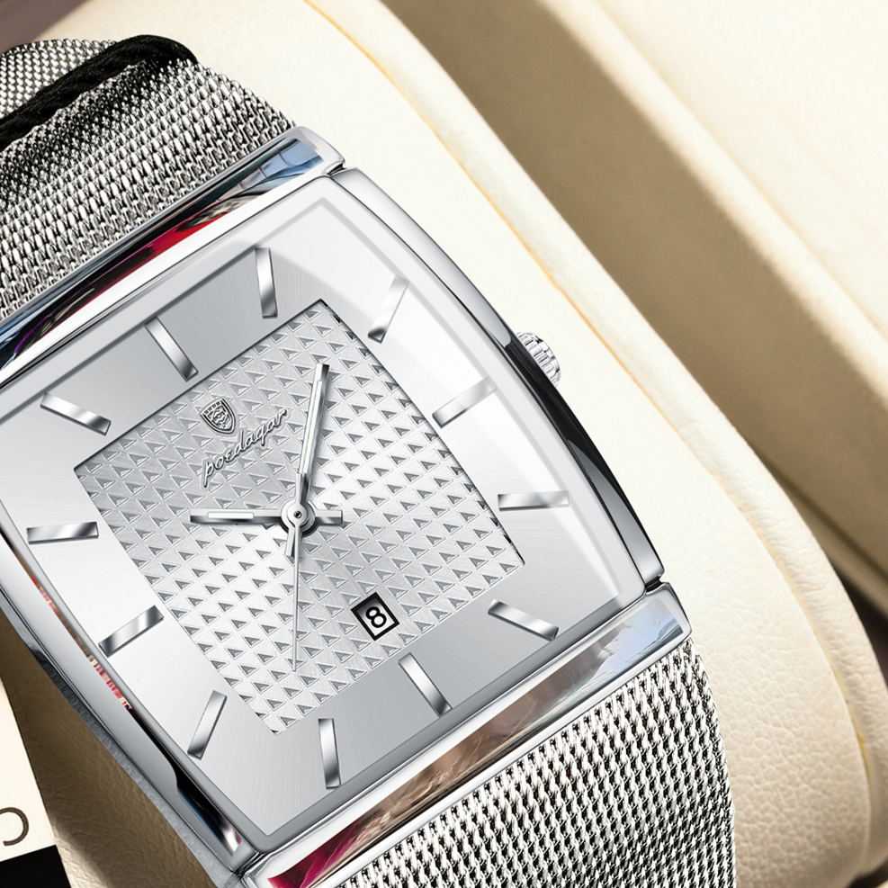 Ultra-Thin Men's Square Quartz Watch teemdrop