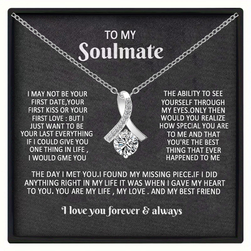 Couple twisted crystal necklace set