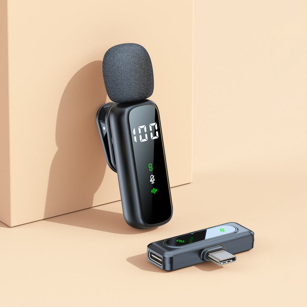 Wireless lapel microphone