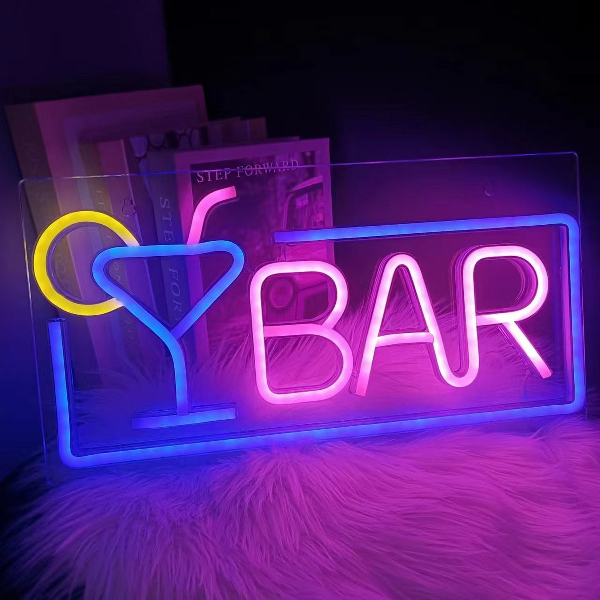 Neon light wall decoration teemdrop