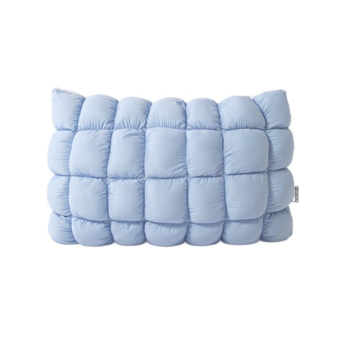 Ergonomic Plush Pillow for Neck Support Single Size Polyester Fill Rectangle teemdrop