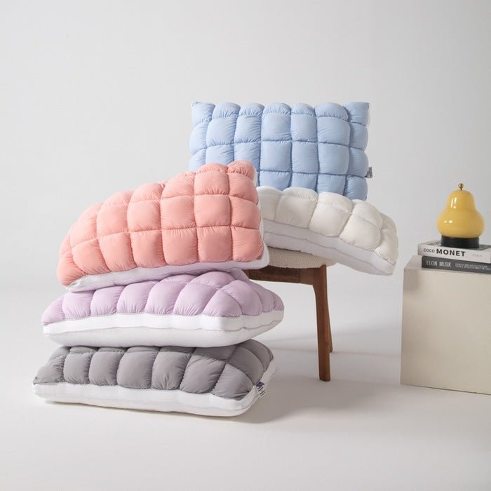 Ergonomic Plush Pillow for Neck Support Single Size Polyester Fill Rectangle teemdrop