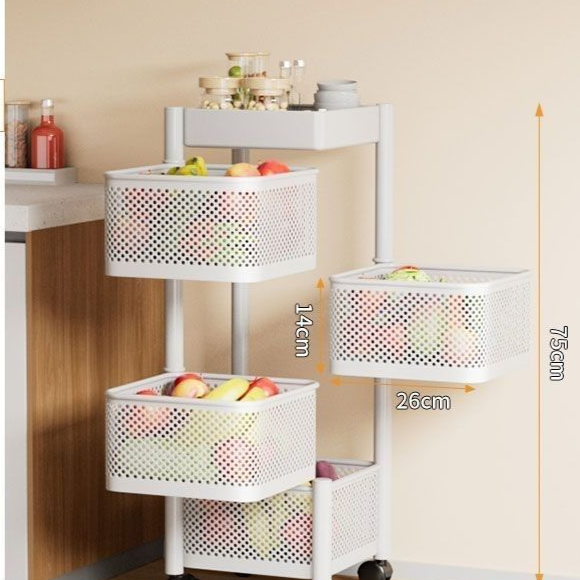 Square and round frame storage rack