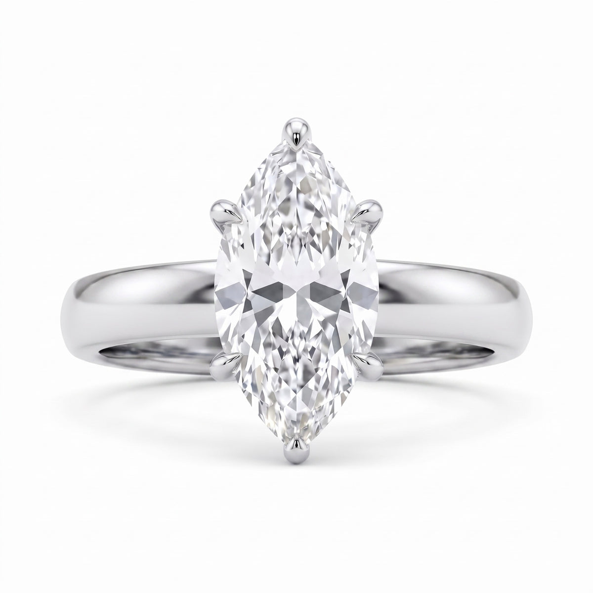 Wide Band Cubic Zirconia Gold Plated Ring